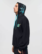 KH9000 Blue Dragon Embroidery Hoodie - Black / S