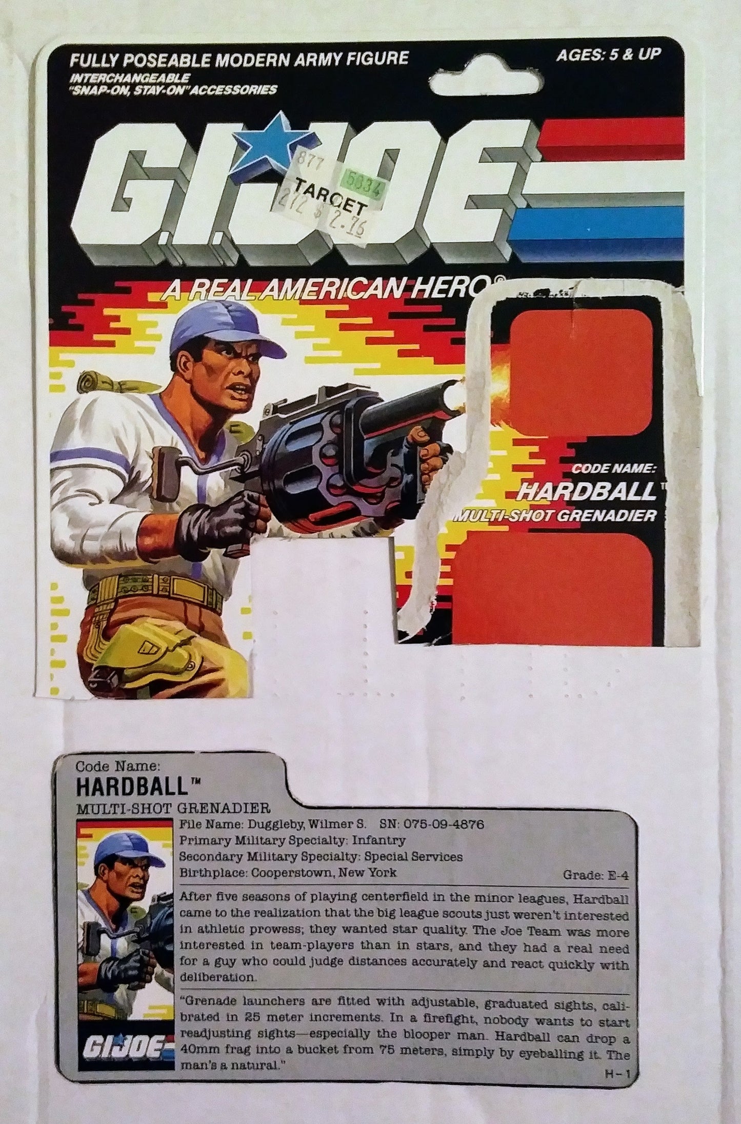 G.I. Joe action figure - Hardball (Multi-Shot Grenadier)