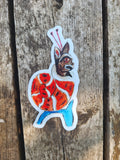 Medieval Snail Cat Sticker