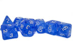 Time Walker | Blue w/White Glitter 7-Dice Set RPG Dice Set - 
