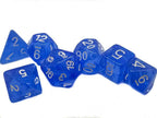 Time Walker | Blue w/White Glitter 7-Dice Set RPG Dice Set - 