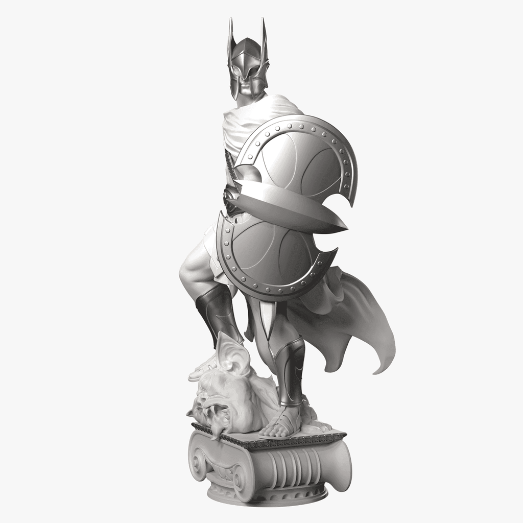 Batman: Champion of Gotham City Statue — Silver Edition - 