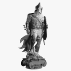Batman: Champion of Gotham City Statue — Silver Edition - 