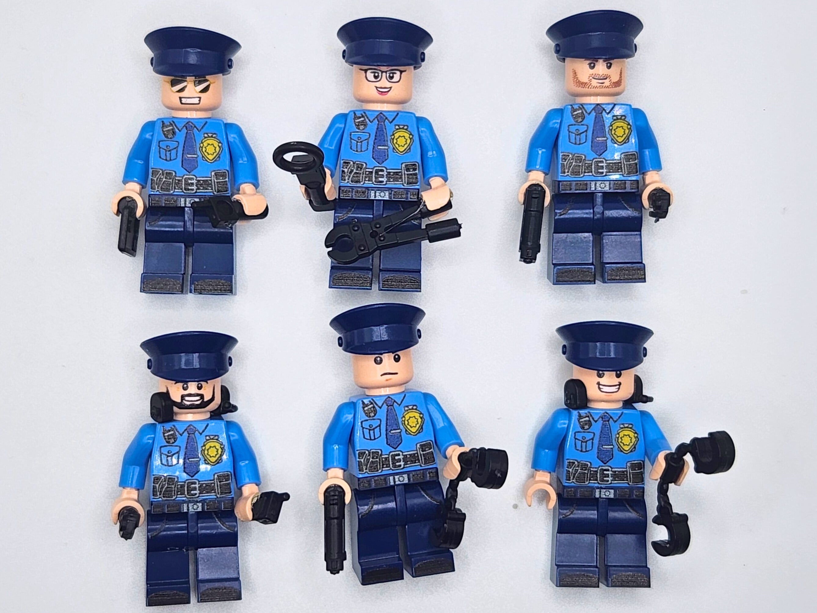 Uniformed Police Squad - 6 Man Team - Mil-Blox