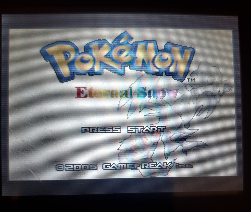 Pokemon Eternal Snow GBA ROM Hack Video Game Custom Gameboy Advance