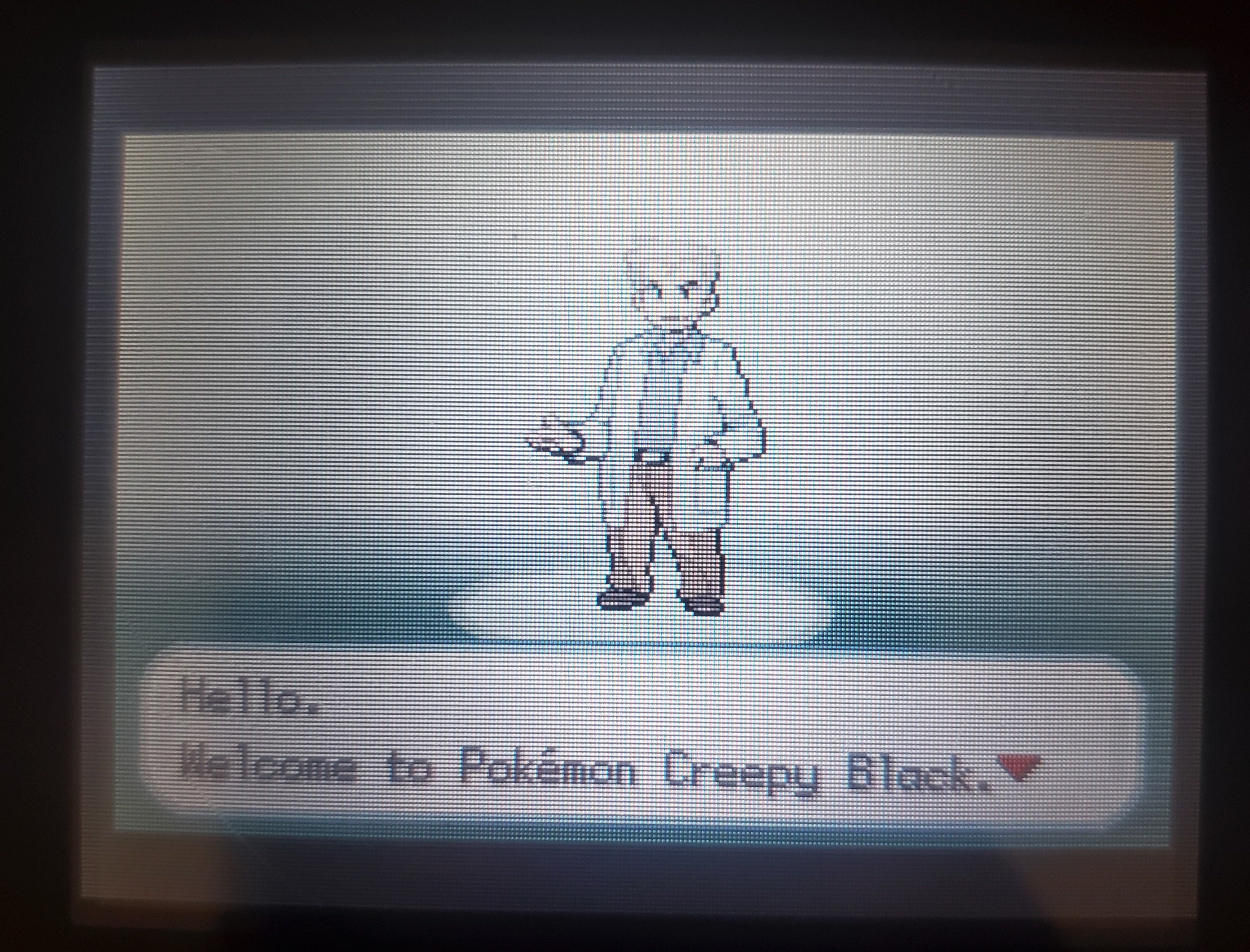 Pokemon Creepy Black GBA ROM Hack Video Game Custom Gameboy Advance