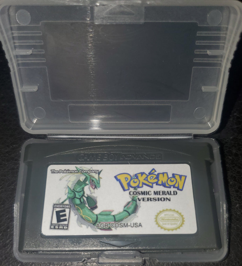 Pokemon Cosmic Emerald GBA ROM Hack Video Game Custom Gameboy Advance