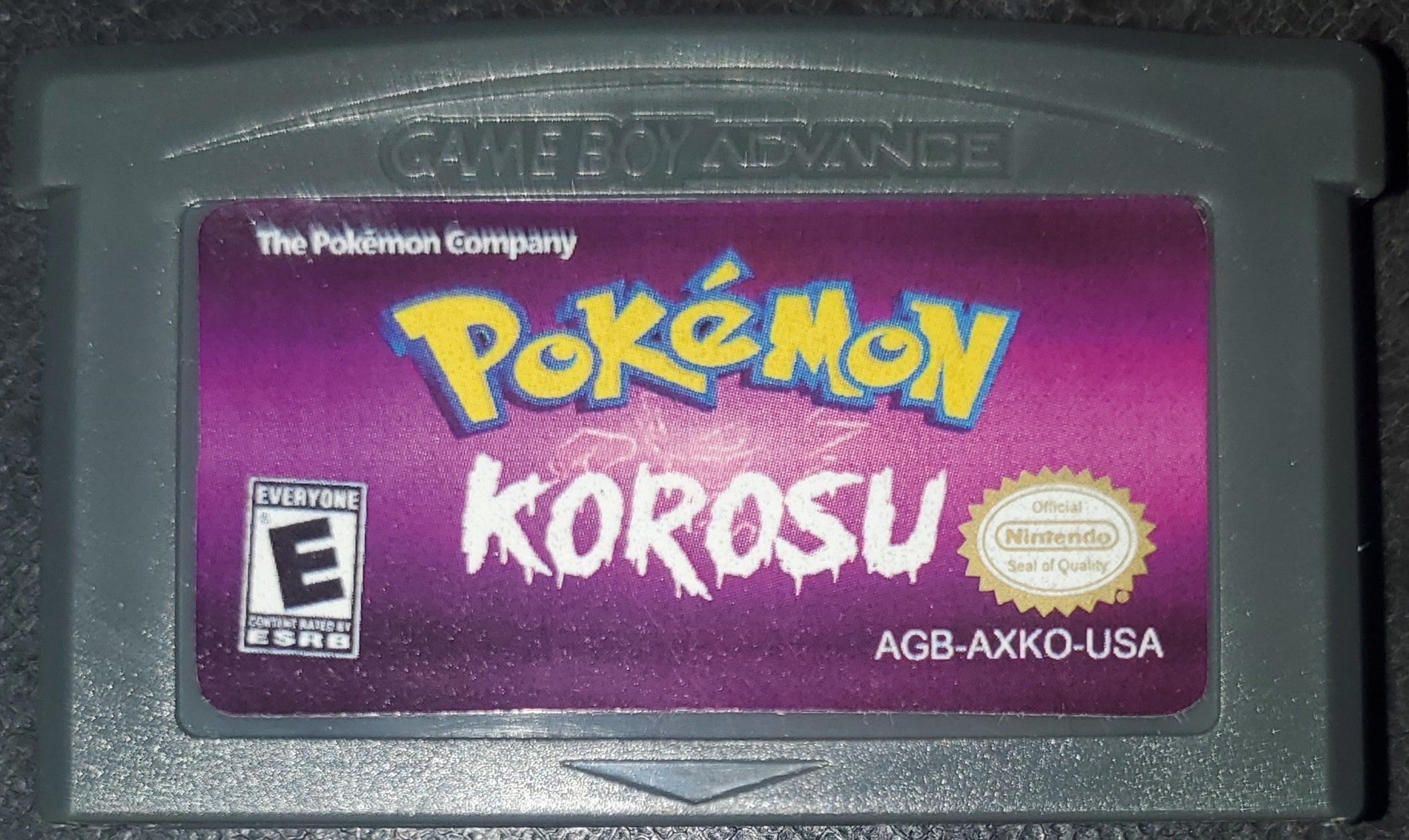 Pokemon Korosu GBA ROM Hack Video Game Custom Gameboy Advance
