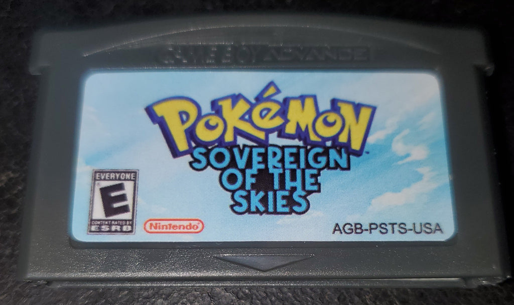 Pokemon Sovereign of the Skies GBA ROM Hack Video Game Gameboy Advance
