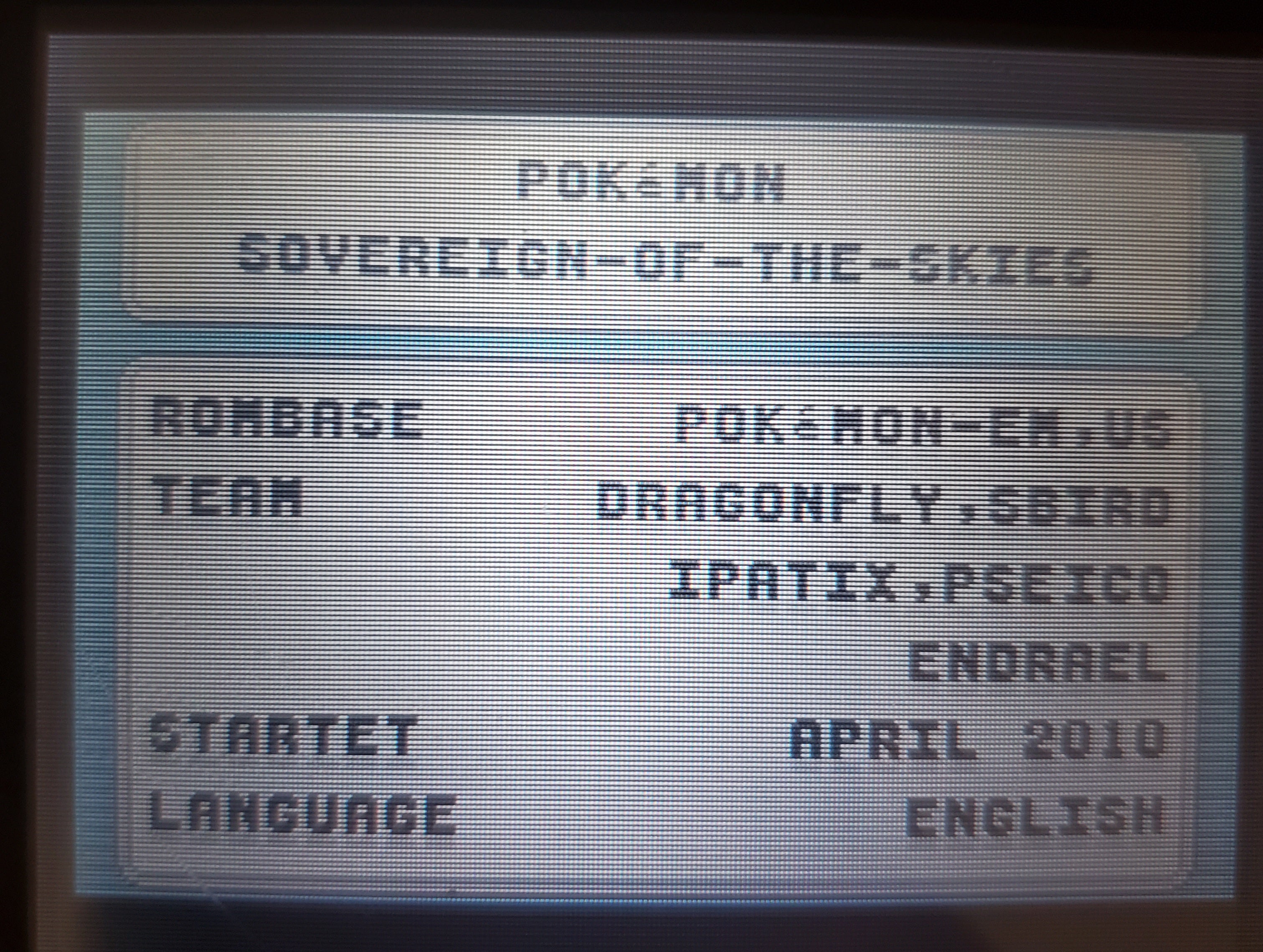 Pokemon Sovereign of the Skies GBA ROM Hack Video Game Gameboy Advance