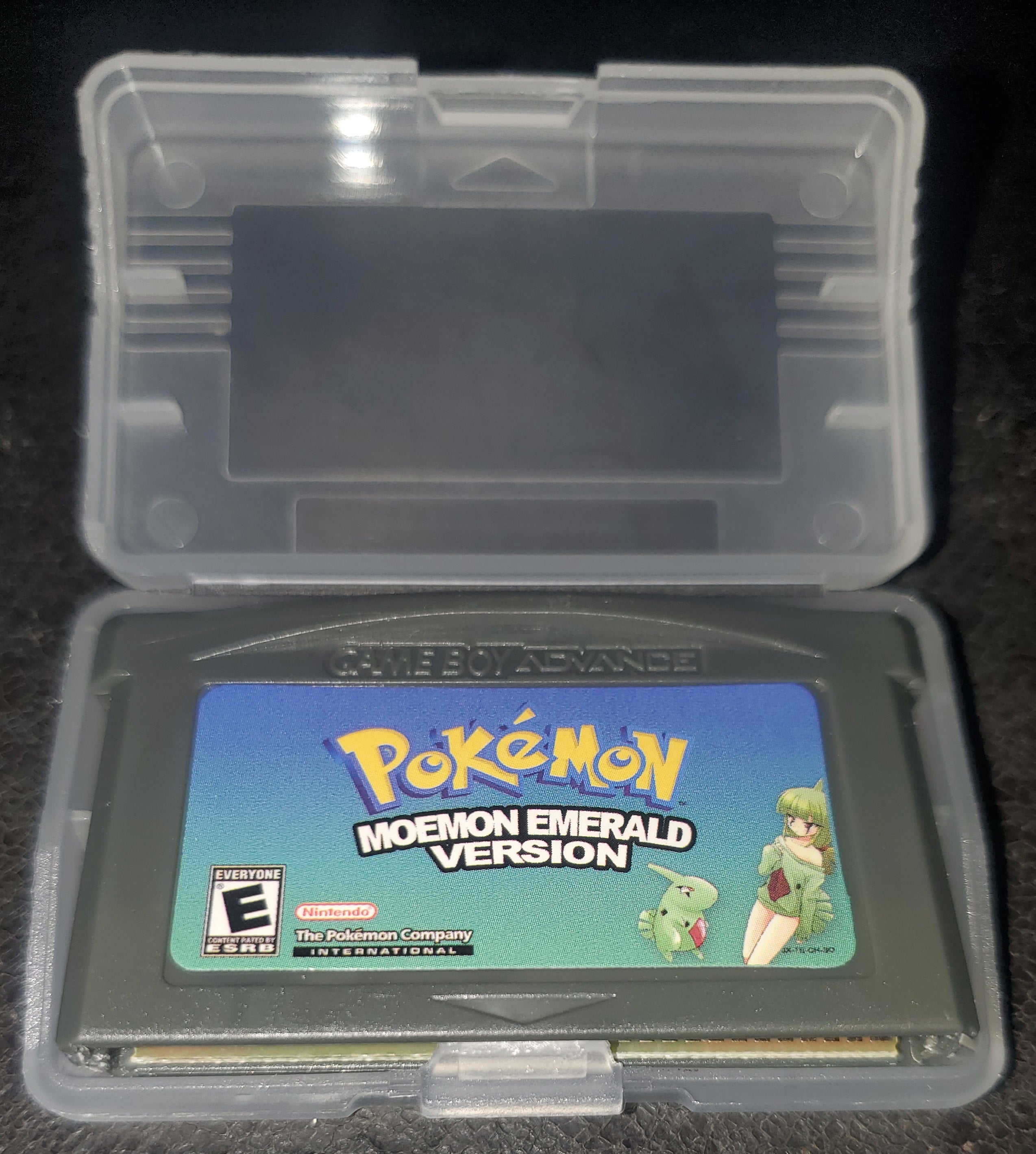 Pokemon Moemon Emerald GBA ROM Hack Video Game Custom Gameboy Advance