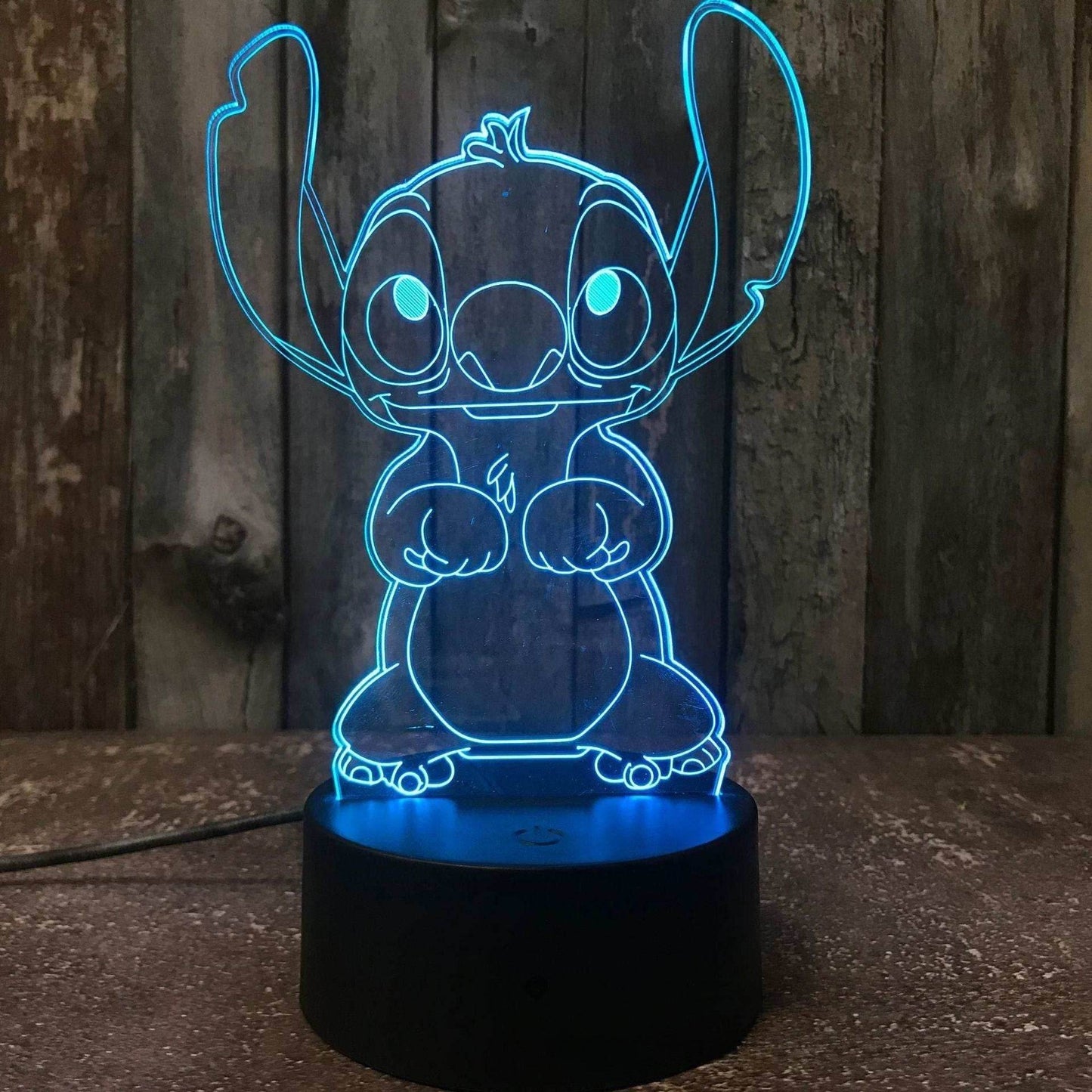 Anime Cute Night Light - color 2 / USB Black Touch Colorful
