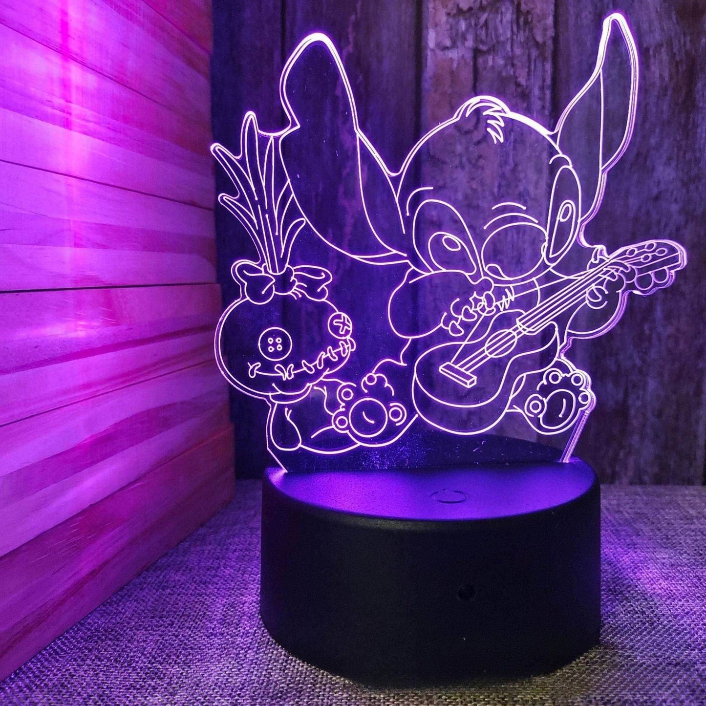 Anime Cute Night Light - color 4 / USB Black Touch Colorful