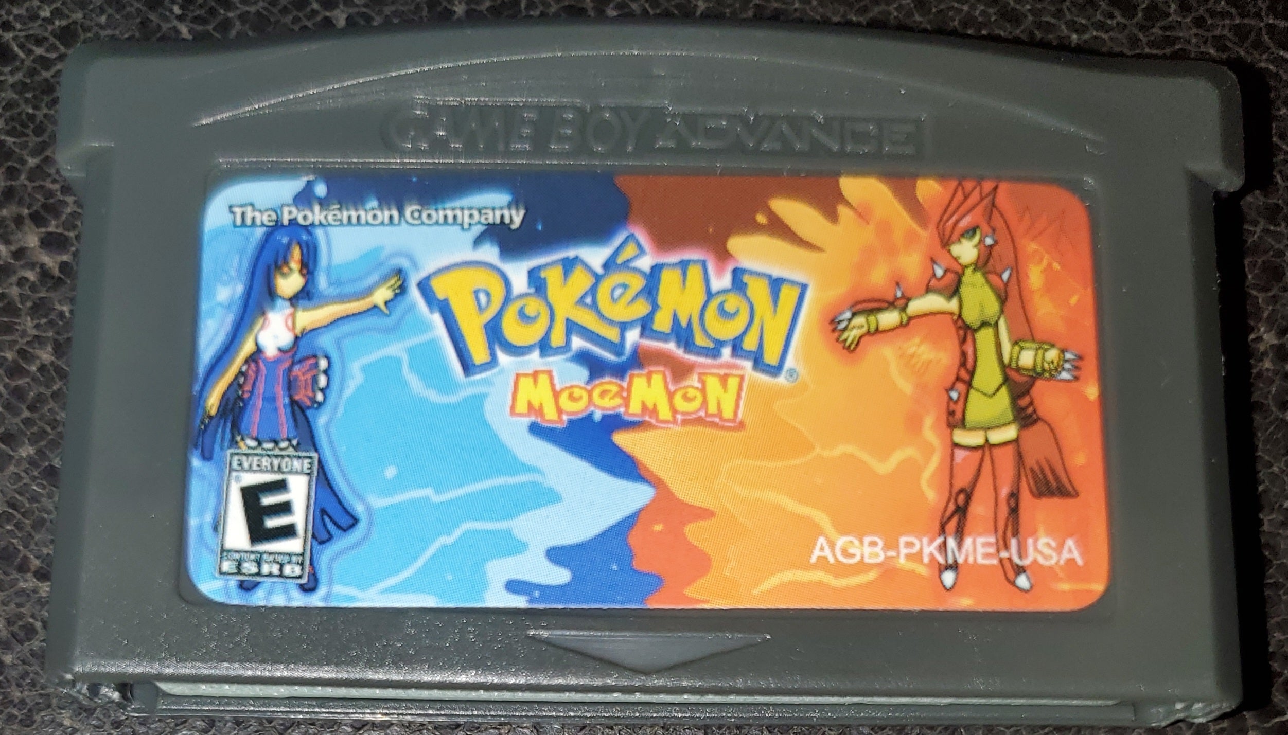 Pokemon Moemon Fire Red GBA ROM Hack Video Game Custom Gameboy Advance