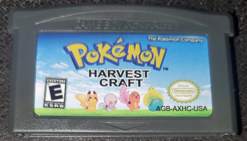 Pokemon Harvest Craft GBA ROM Hack Video Game Custom Gameboy Advance