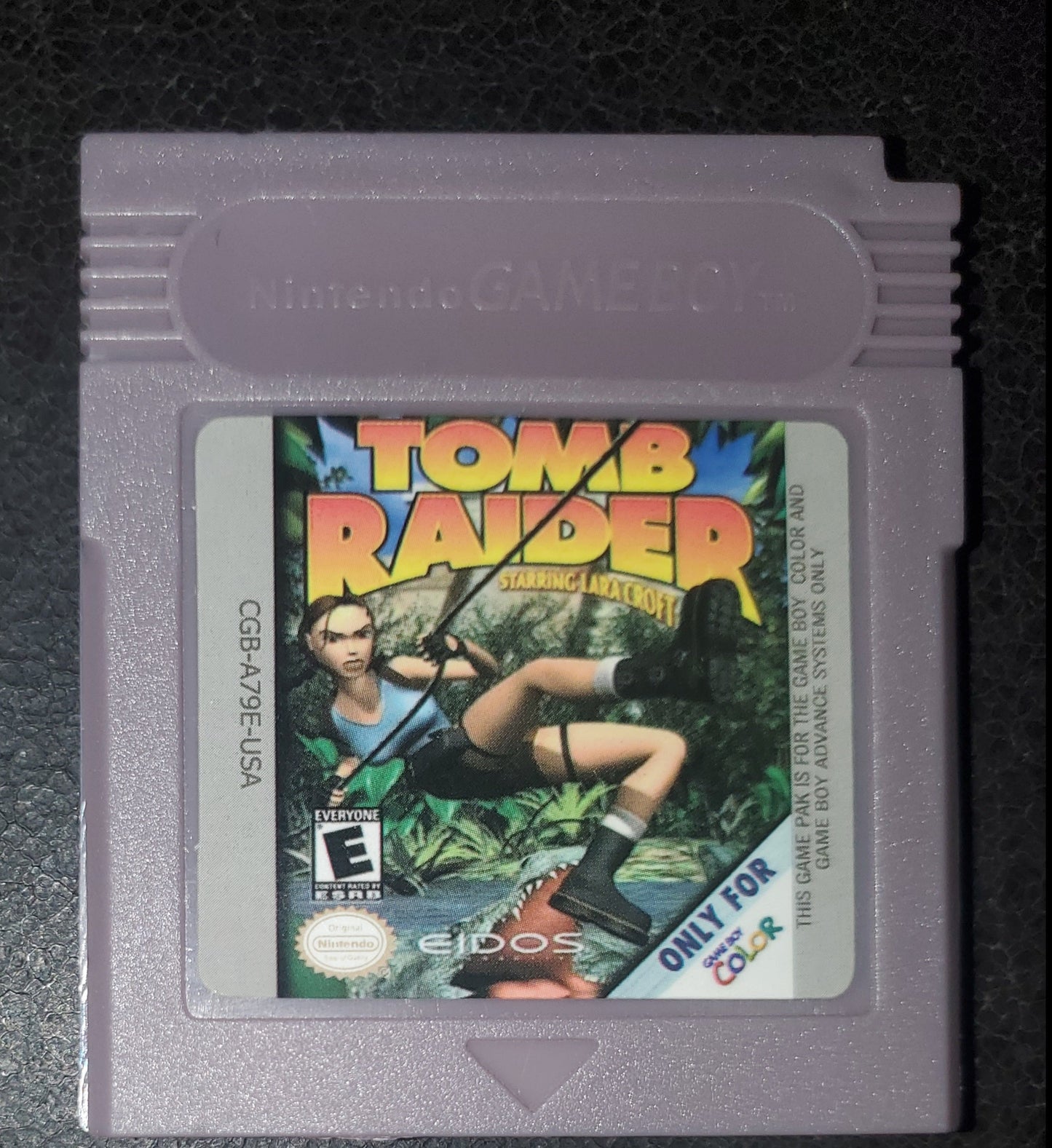 Tomb Raider GBC Video Game Catridge Gameboy Color