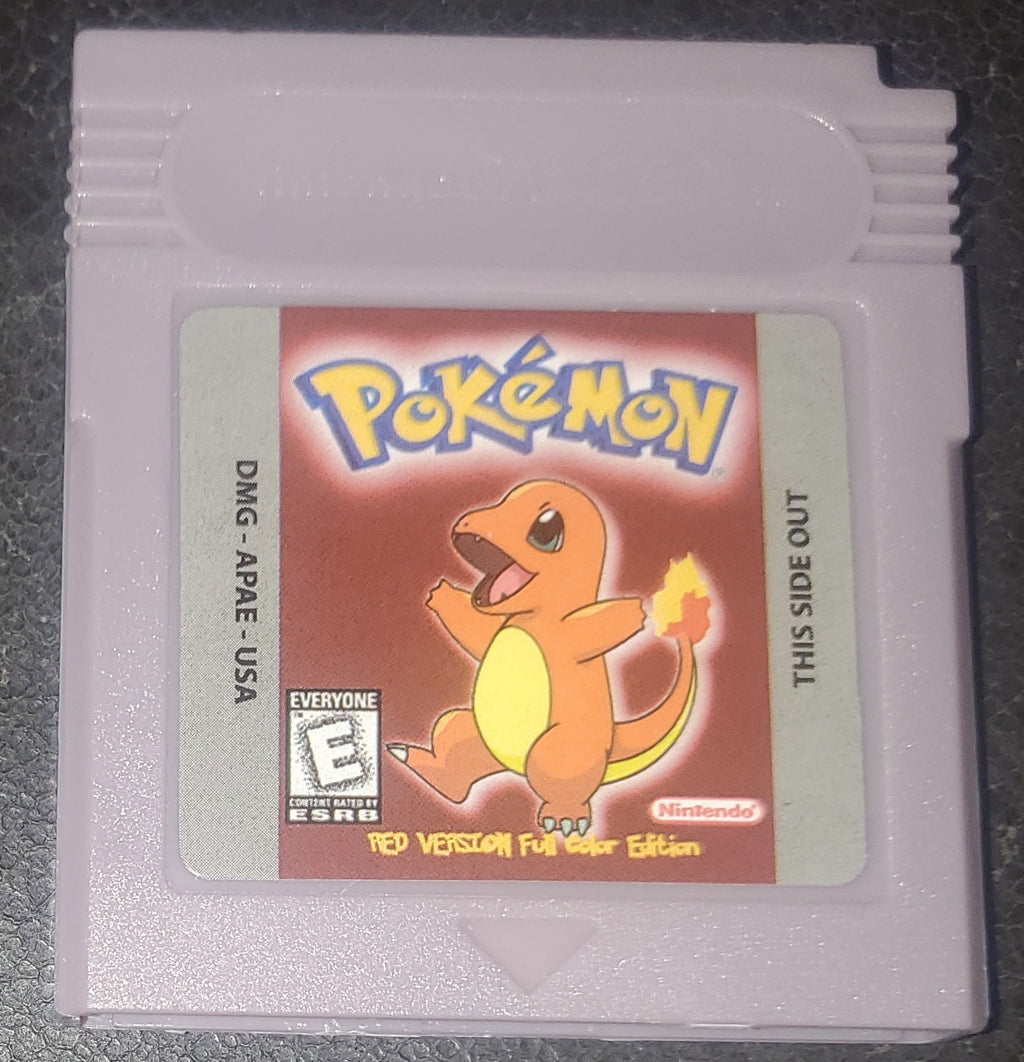 Pokemon Red Version Full Color GBC ROM Hack Video Game Gameboy Color