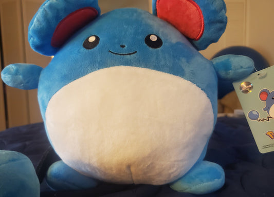 Pokemon Marril Plush Soft Stuffed Doll Toys Cute 10 Inch Kids