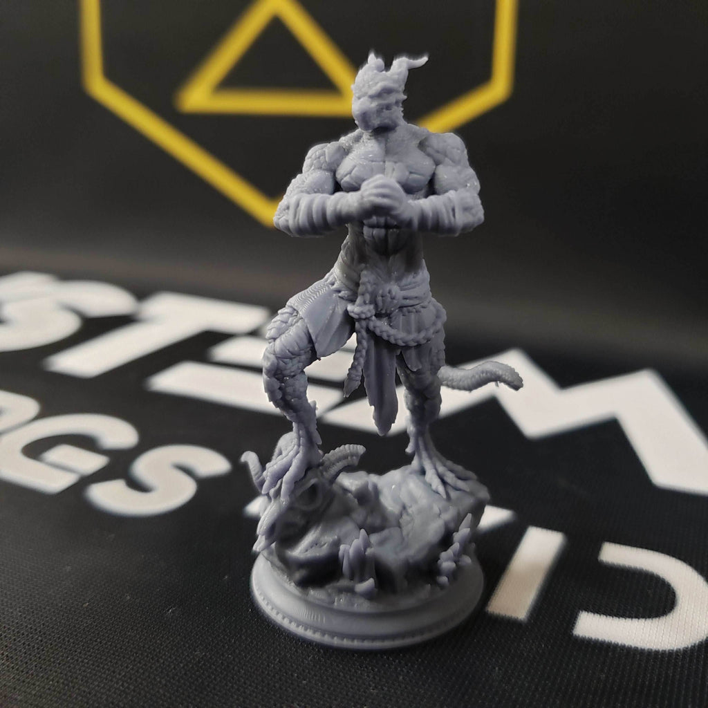 Kuthrak'va, Dragonborn Pugilist (Male Dragonborn Fighter) - 32mm Scale