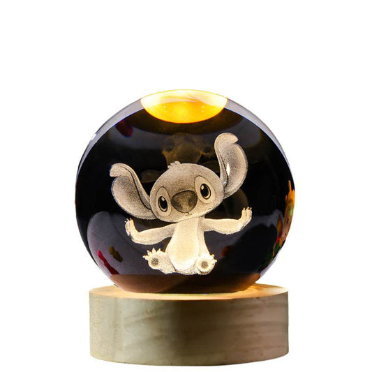 3D Glowing Crystal Ball