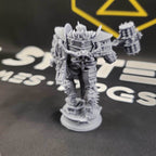 Hadrian, the Iron Colossal (Male Warforged Barbarian) - 32mm Scale