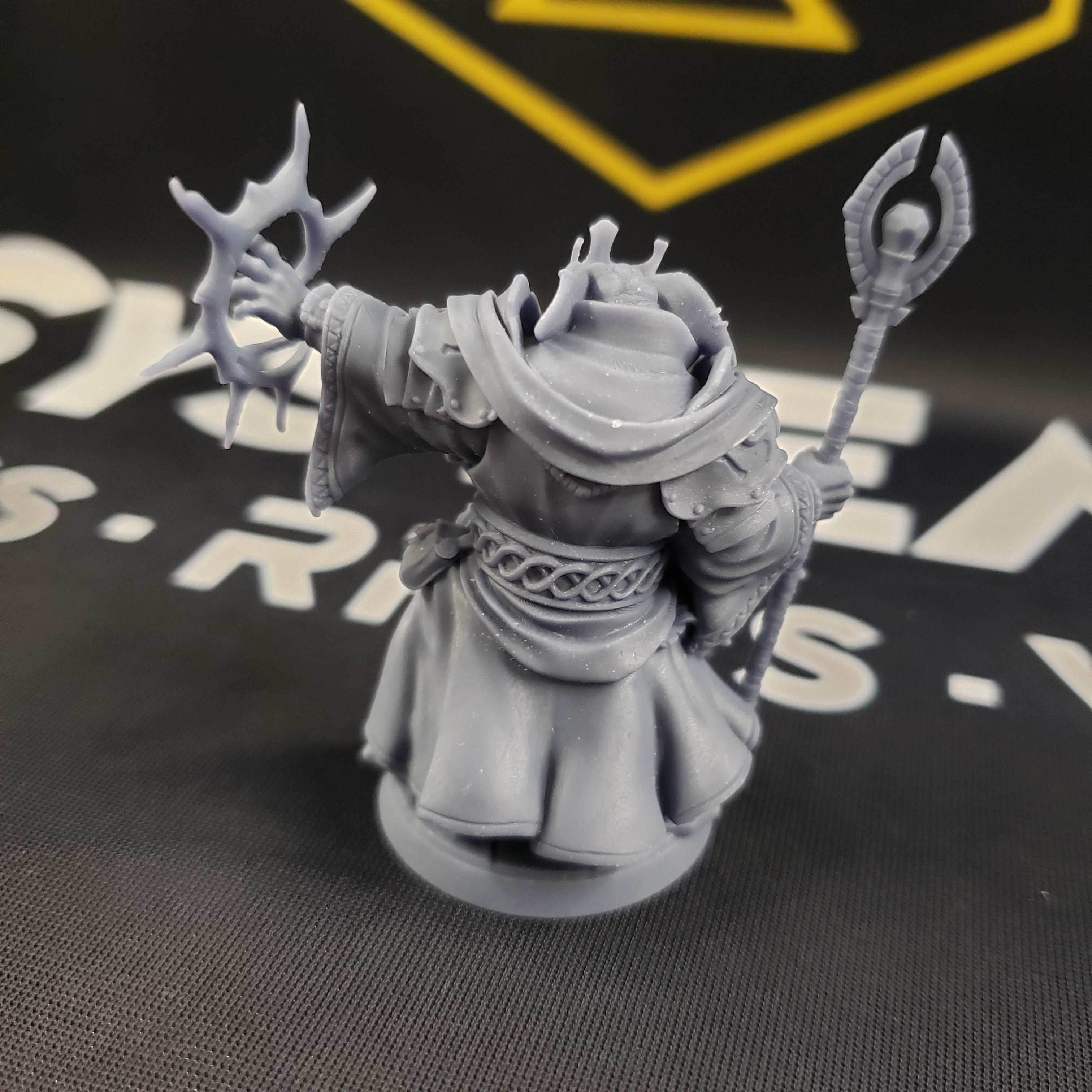 Archpriest Boldar (Male Loxodon Cleric) - With Hat