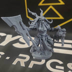 Beastlord Bazgor, the Butcher (Male Capra Warlord) - Holding Body