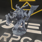 Beastlord Bazgor, the Butcher (Male Capra Warlord) - Holding Body