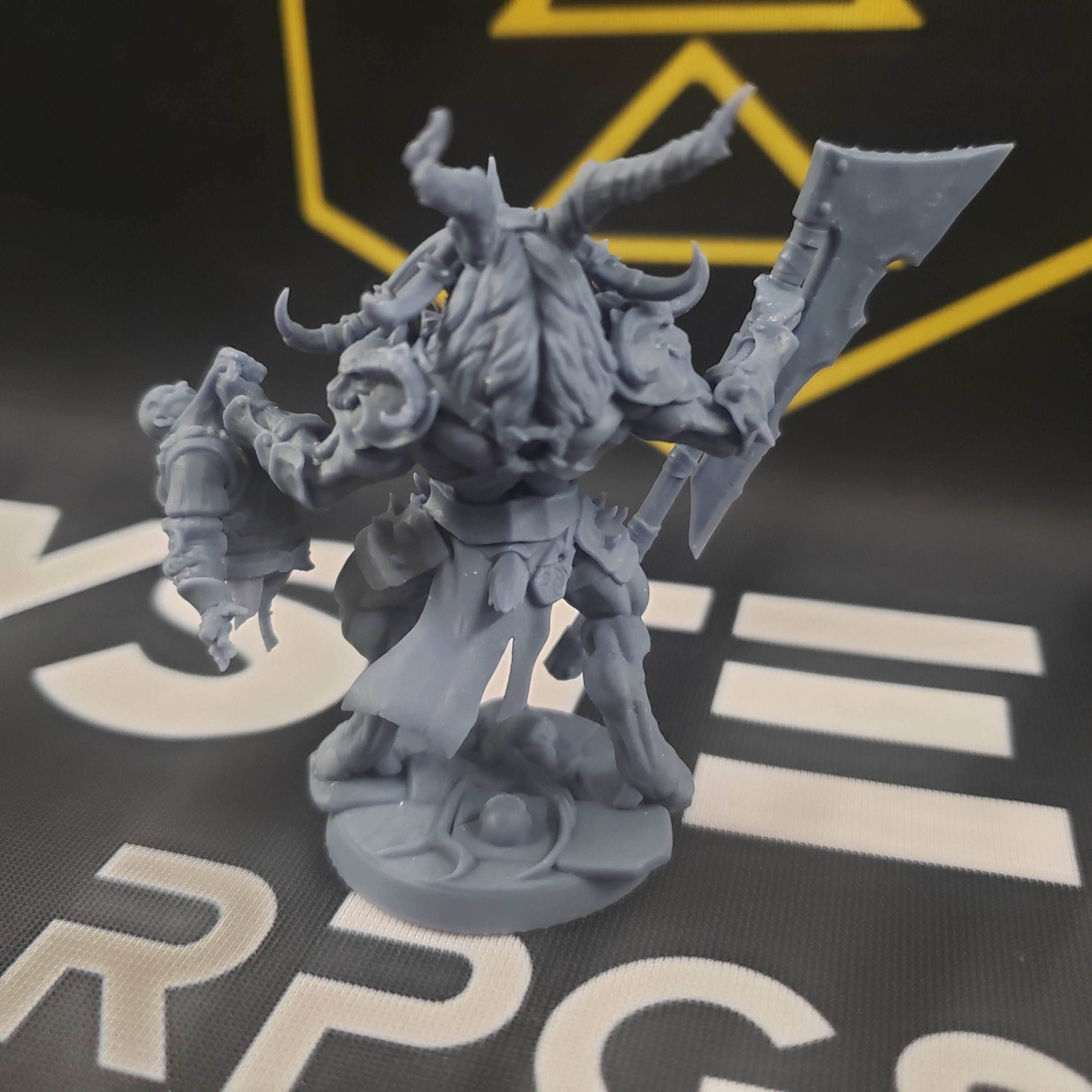 Beastlord Bazgor, the Butcher (Male Capra Warlord) - Holding Body
