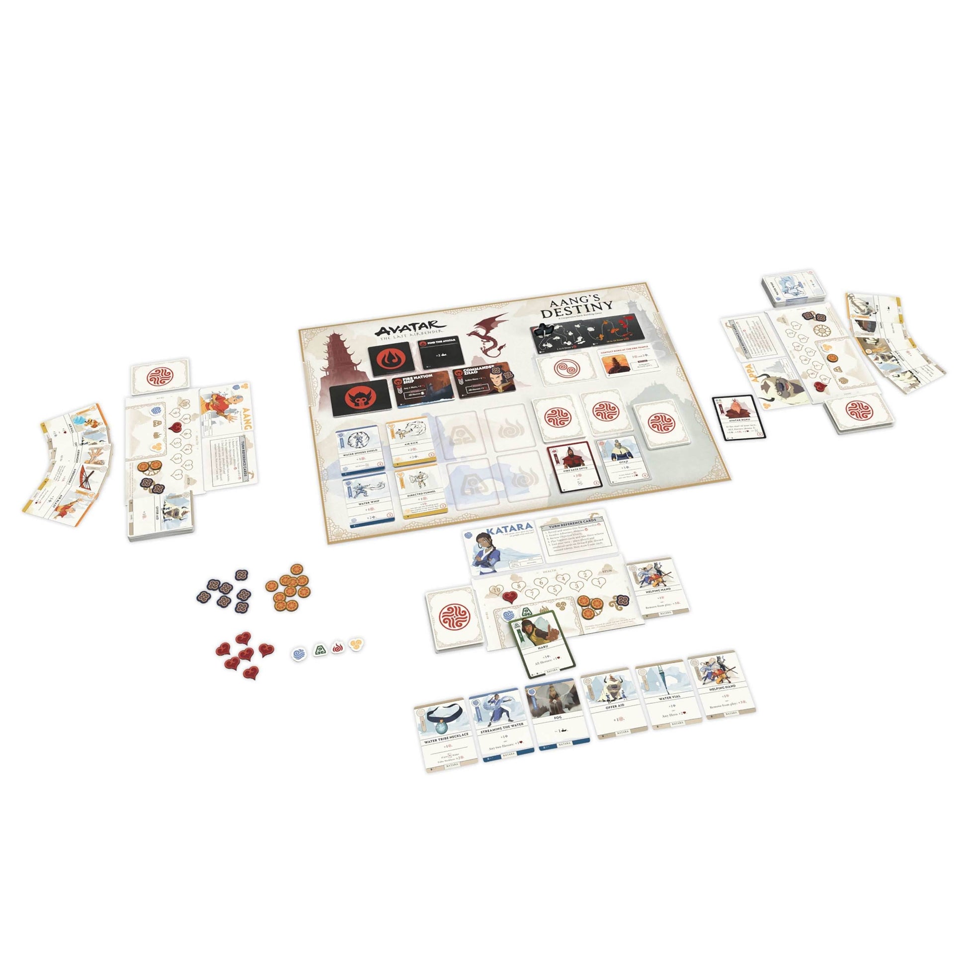 Avatar The Last Airbender: Aang's Destiny A Cooperative Deck-Building Game - 