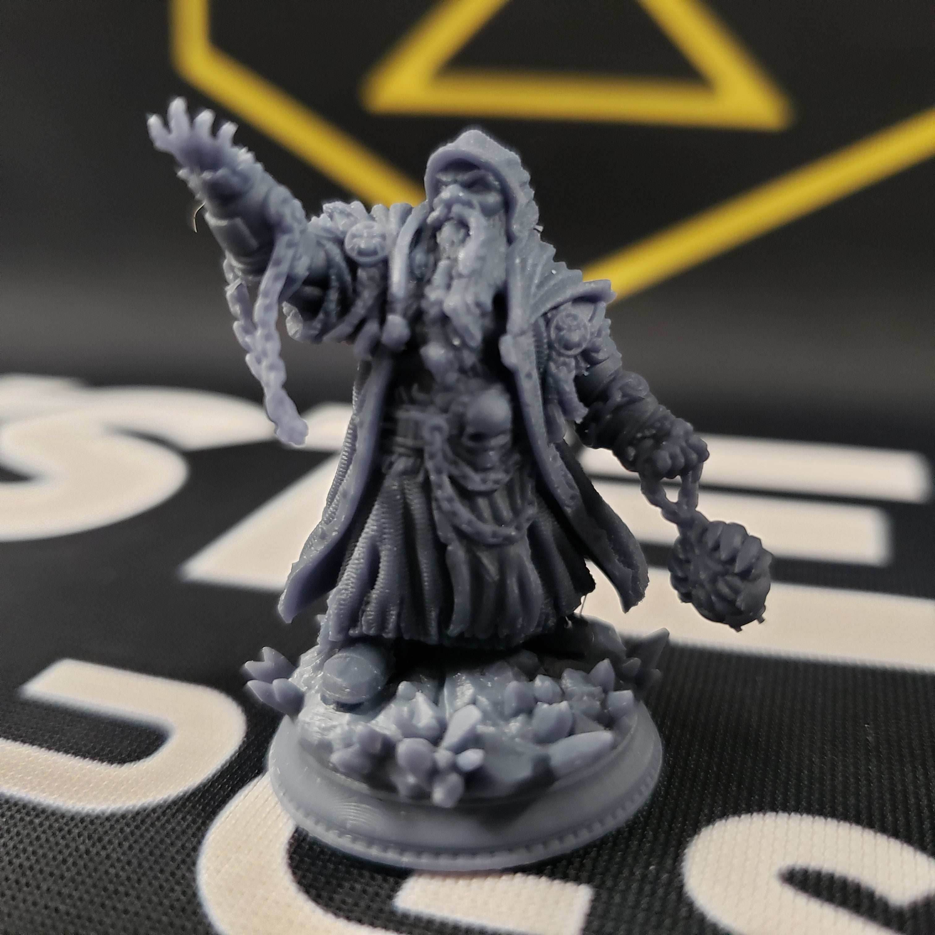 Dorgrid Darnane, Dark Dwarf Rune Sorcerer - 32mm Scale