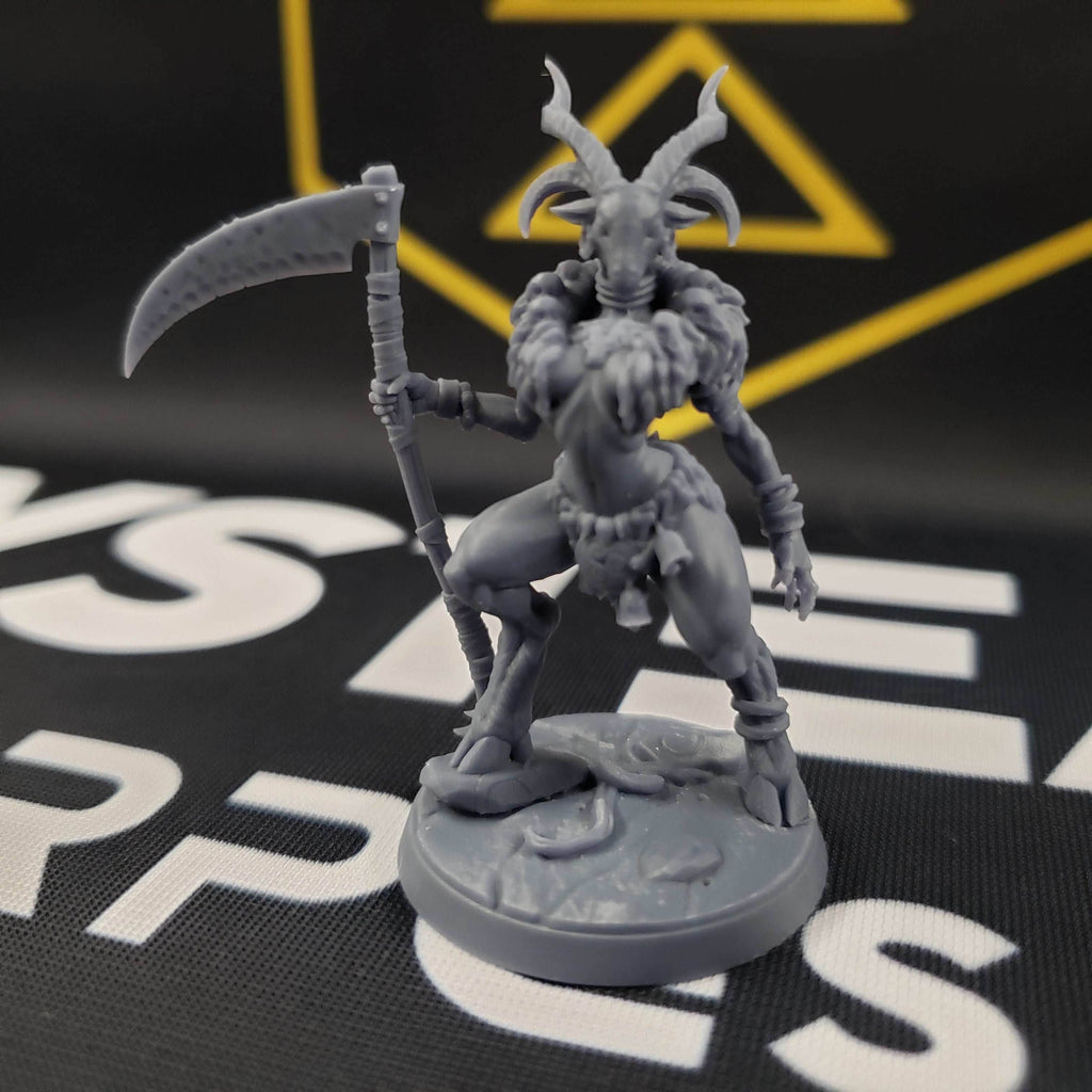 Kzara, Gobor Priestess (Female Capra Cleric) - With Wrap