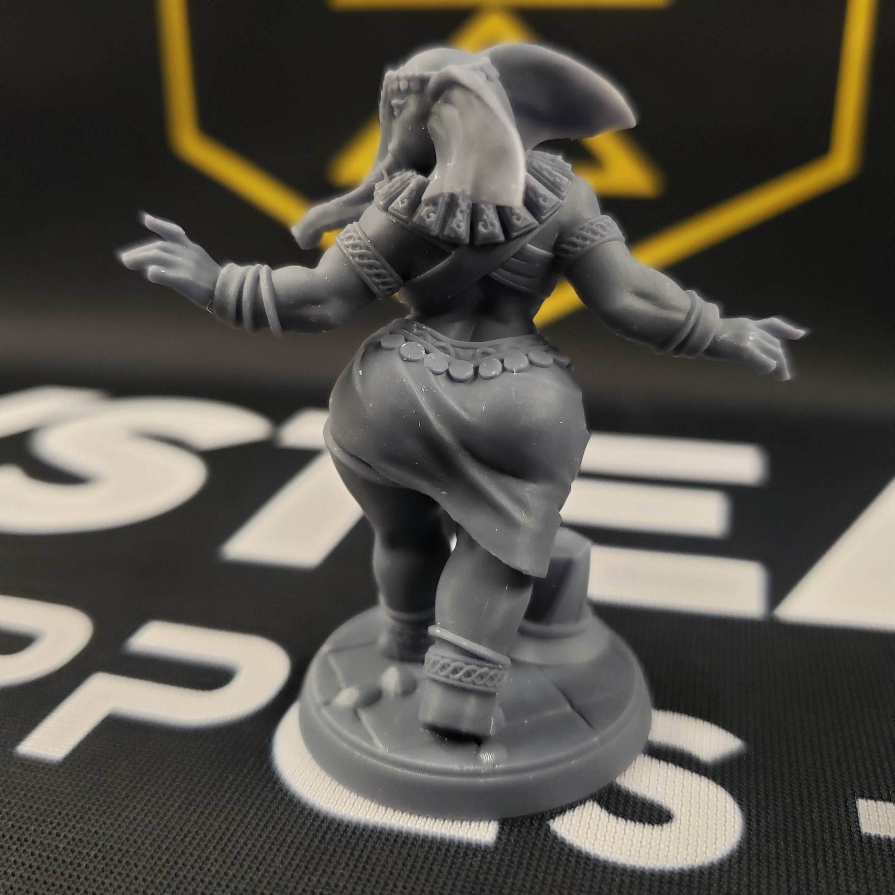 Gea the Elephorim Invoker (Female Loxodon Cleric) - With Dress