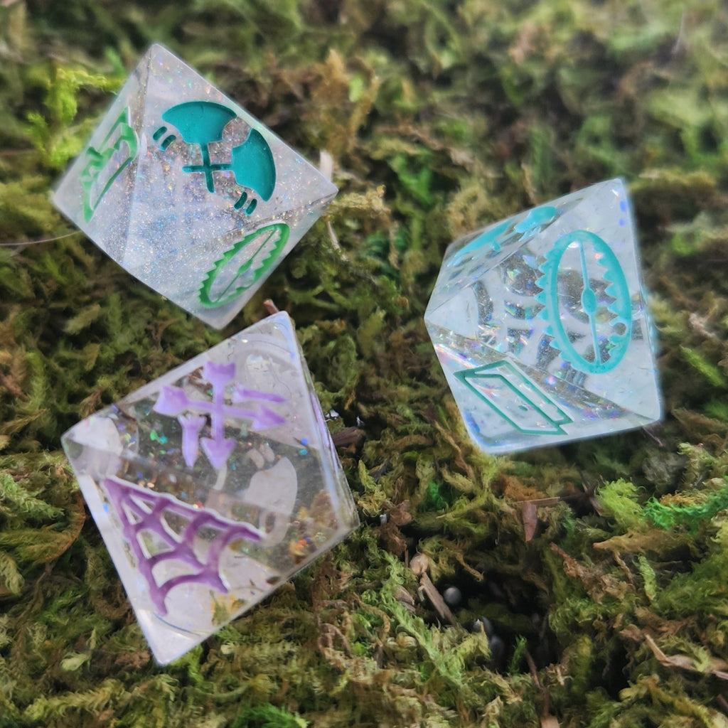 DM Trap Randomizer Individual Handmade Resin TTRPG Polyhedral Gaming Dice D8