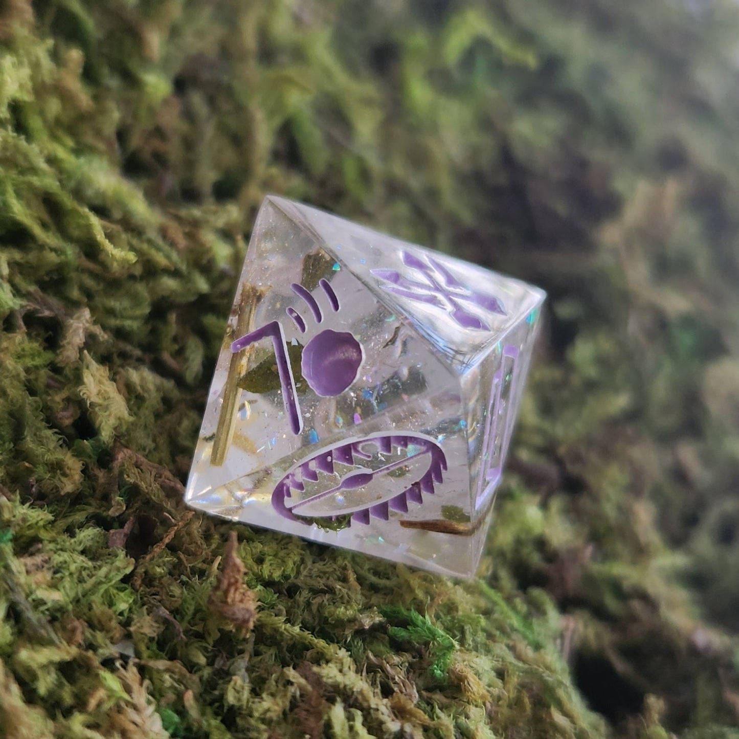 DM Trap Randomizer Individual Handmade Resin TTRPG Polyhedral Gaming Dice D8