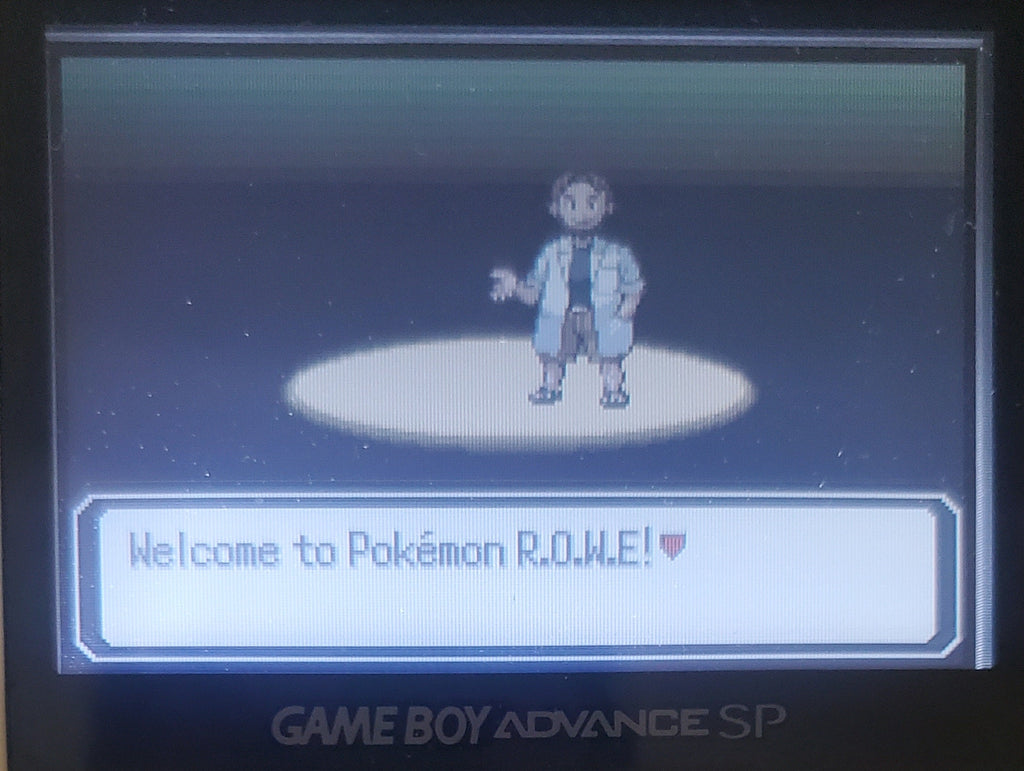 Pokemon R.O.W.E GBA Custom Pokemon ROM Hack Video Game Boy Advance