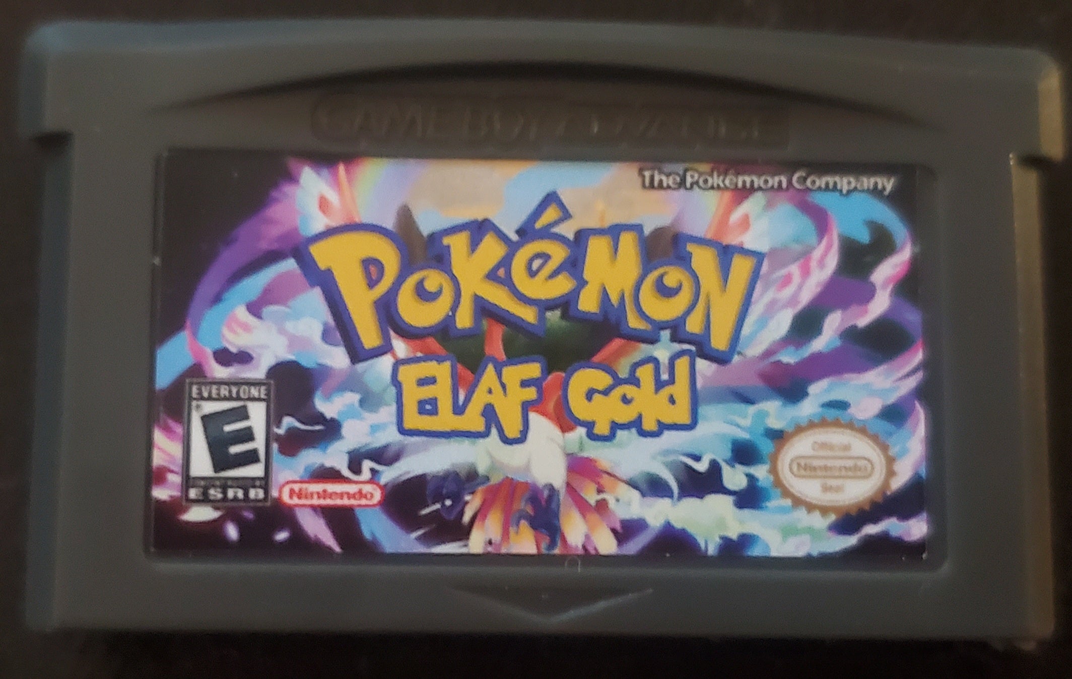 Pokemon Elaf Gold GBA Custom Pokemon ROM Hack Video Game Boy Advance