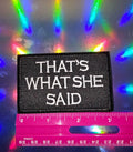 Patch - That's What She Said - 