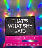Patch - That's What She Said - 