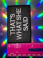 Patch - That's What She Said - 