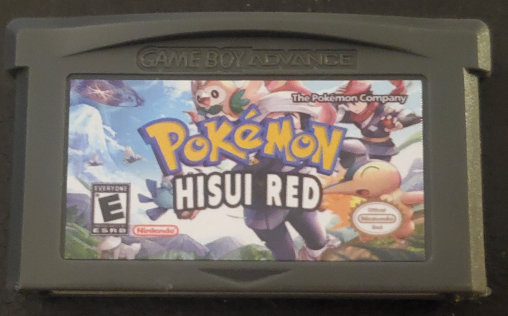 Pokemon Hisui Red GBA Custom Pokemon ROM Hack Video Game Boy Advance