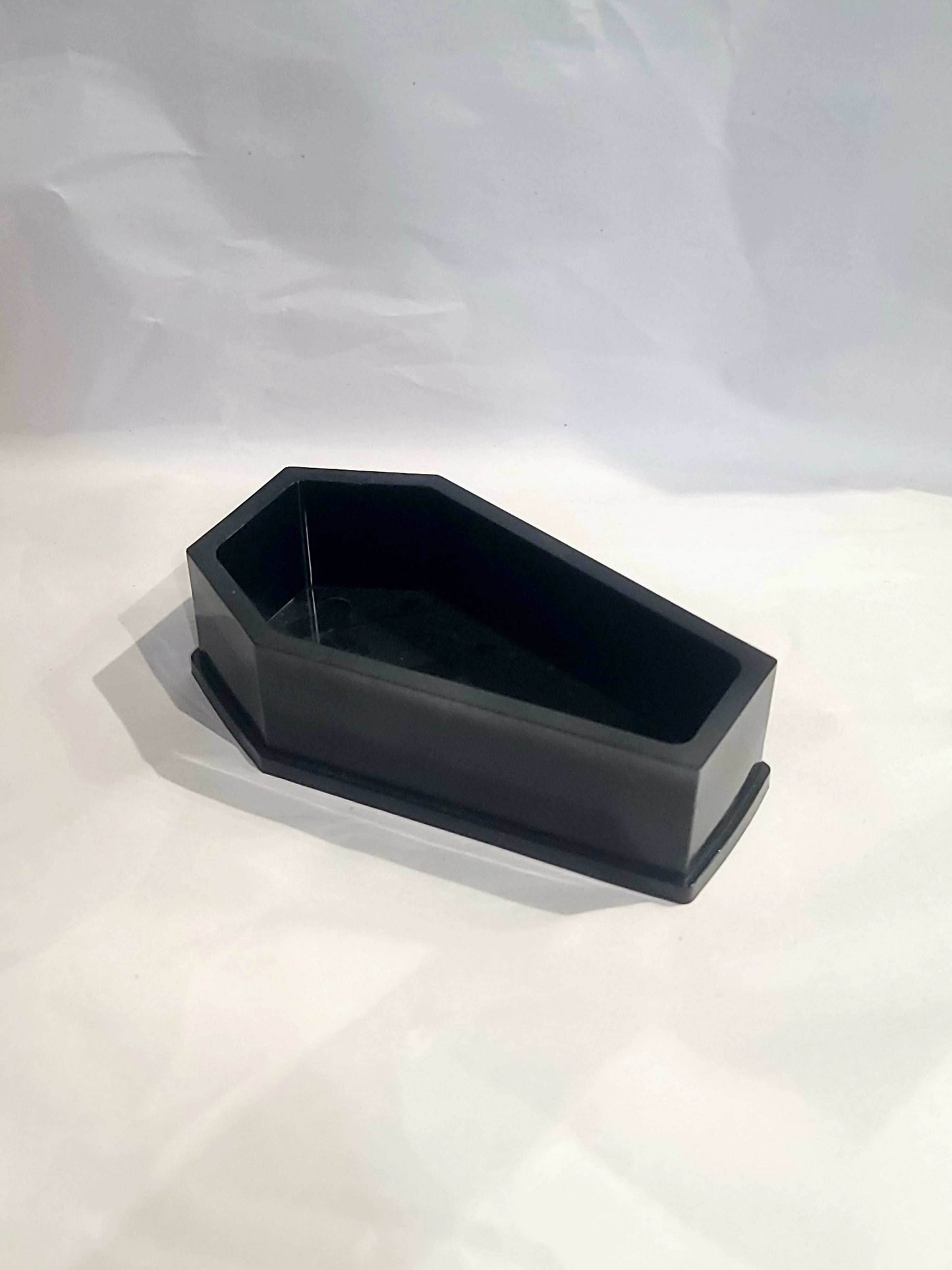 Handmade Mini Coffin Trinket Dish - Black