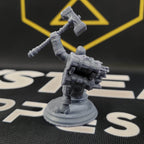 Lochren Ishtrak Hammerfist, Dwarven Blacksmith (Male Dwarf Barbarian) - 32mm Scale