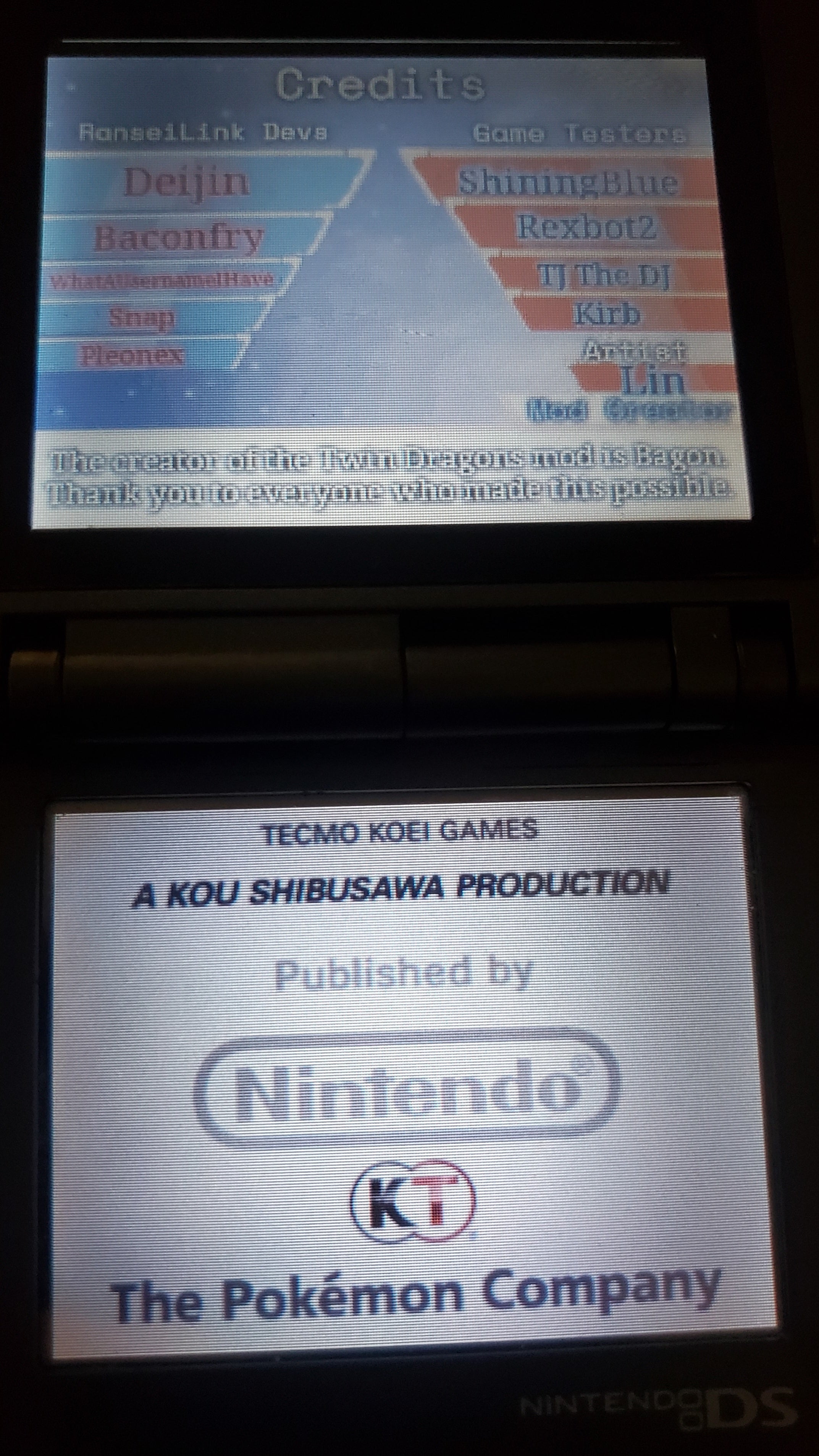 Pokemon Conquest Twin Dragons Nintendo DS Custom ROM Hack Video Game
