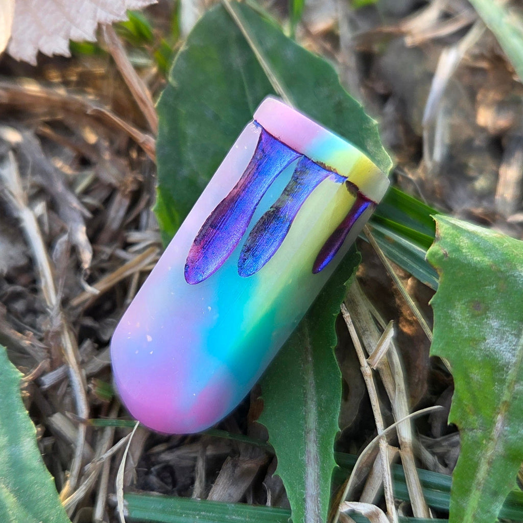 Poisoner's Vial Alternative Shaped Functional TTRPG Handmade Resin D4 Gaming Dice