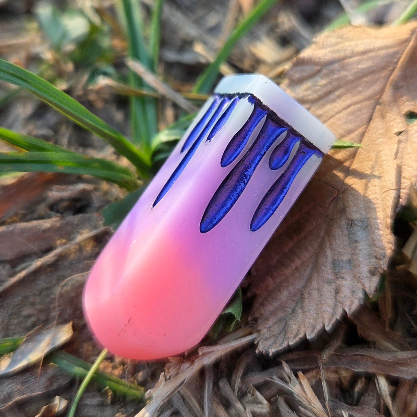 Poisoner's Vial Alternative Shaped Functional TTRPG Handmade Resin D4 Gaming Dice