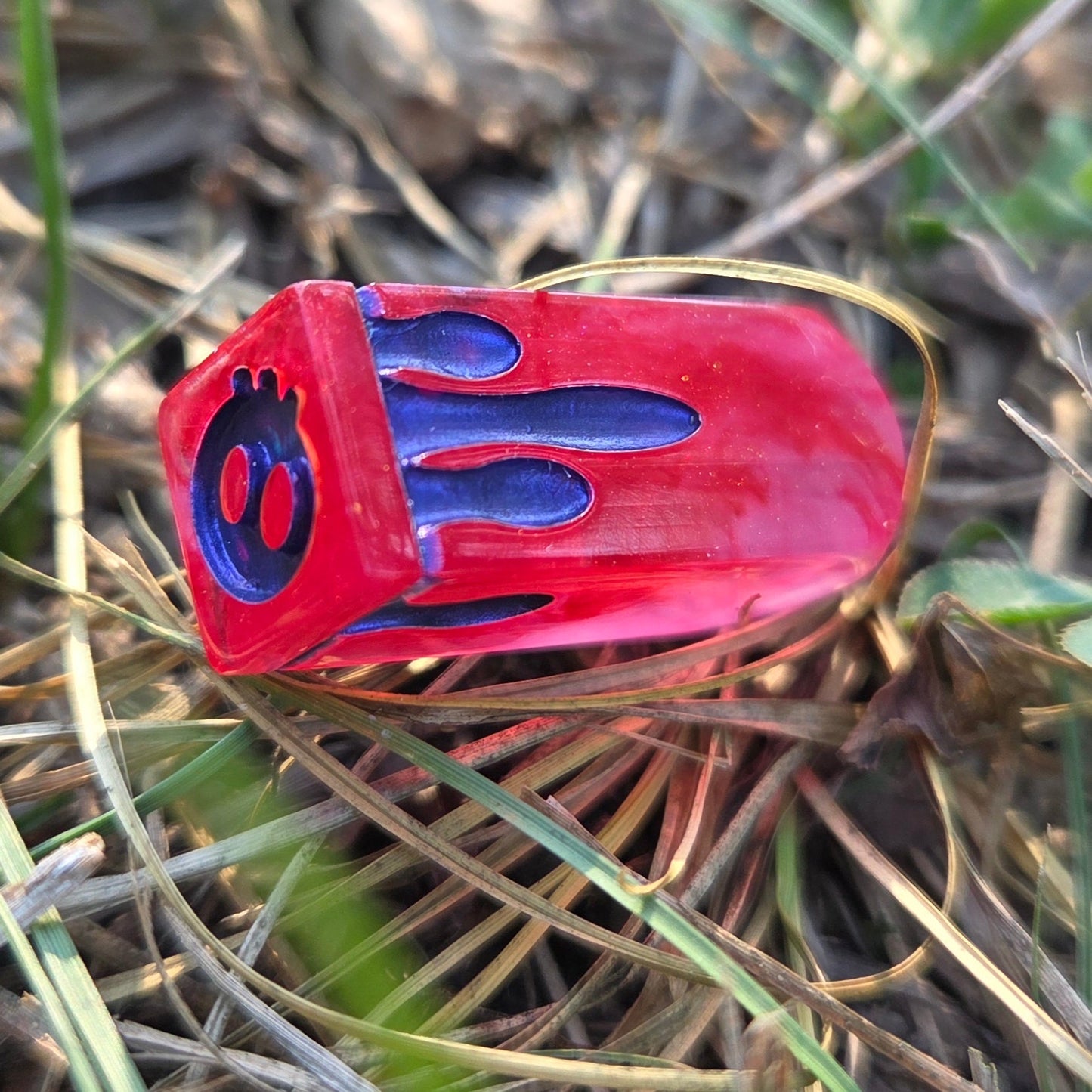 Poisoner's Vial Alternative Shaped Functional TTRPG Handmade Resin D4 Gaming Dice