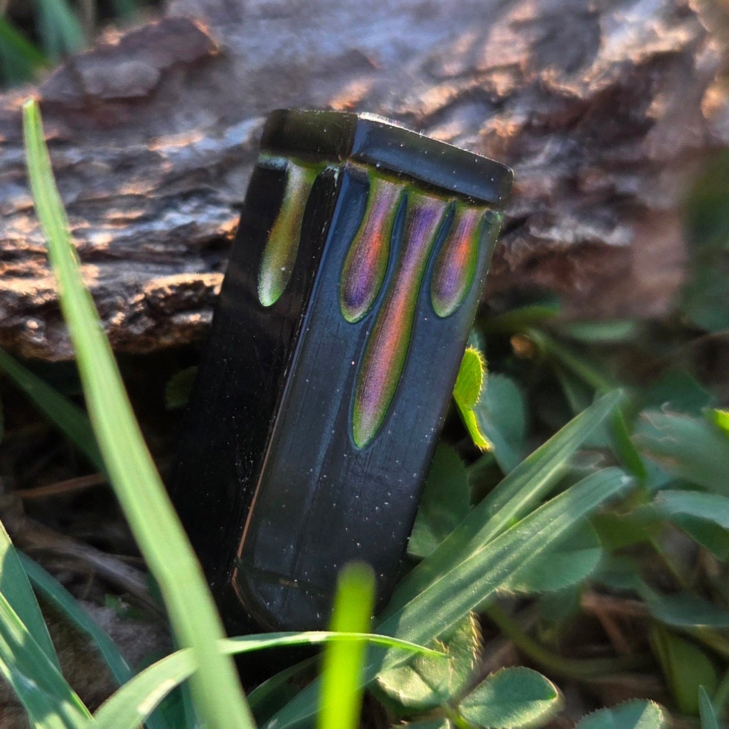 Poisoner's Vial Alternative Shaped Functional TTRPG Handmade Resin D4 Gaming Dice