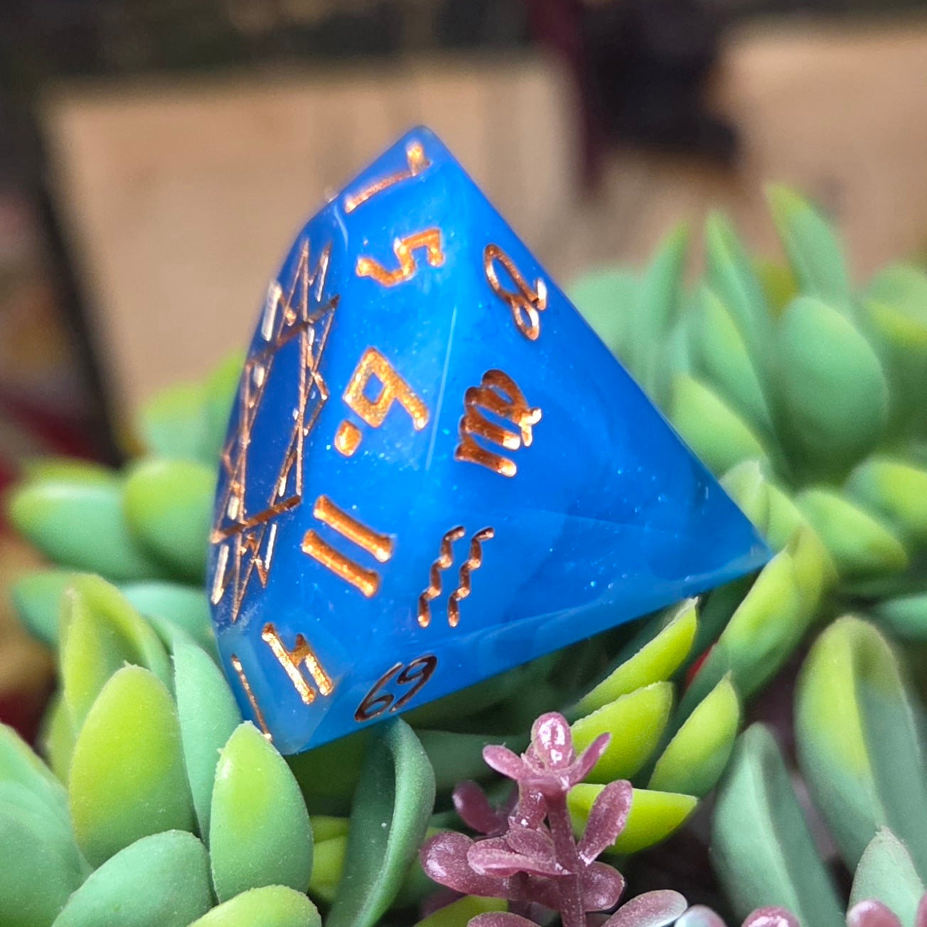 'Rainbow Diamonds' Zodiac D12 Gaming Dice