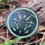 'Morality Coin' Individual Good vs Evil Handmade Resin D2 Gaming TTRPG Chance Flip
